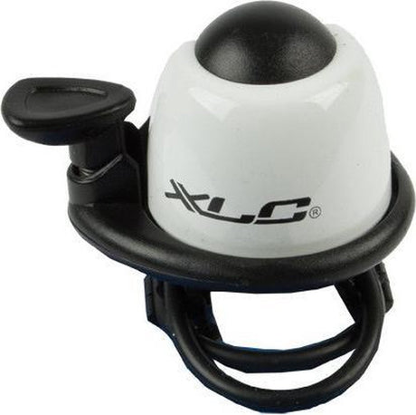 Xlc dd-m07 mini fietsbel - elastiek bevestiging - wit - 22,3 tot 31,8 mm