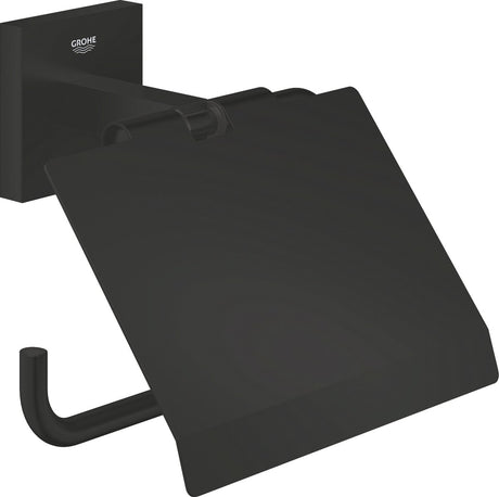 Grohe start cube toiletrolhouder - met deksel - matte black
