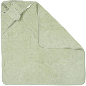 Little dutch badcape krokodil - 100 x 100 cm - groen
