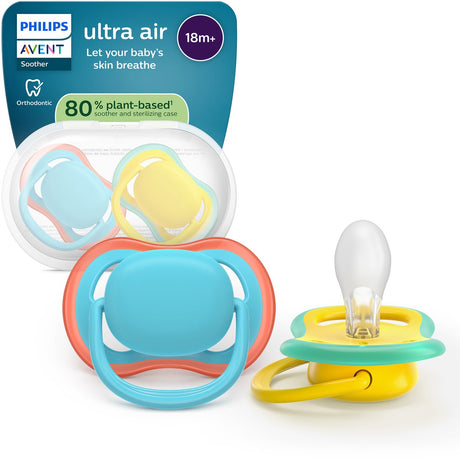 Philips avent ultra air – ademend en lichtgewicht fopspeen (18mnd+) – 2 stuks - scf349 57
