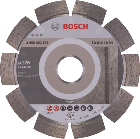 Bosch - diamantdoorslijpschijf expert for concrete 125 x 22,23 x 2,2 x 12 mm