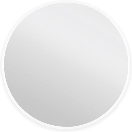 Differnz badkamerspiegel - rond - diameter 60 cm - wit - aluminium frame - eenvoudig te reinigen - montage aan de muur met schroeven (niet inbegrepen) - 2 jaar garantie