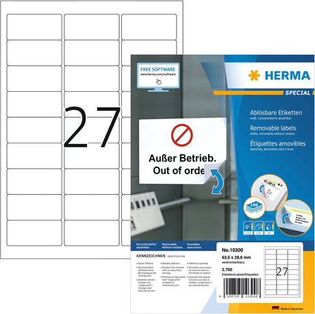 Herma 10300 printeretiket wit zelfklevend printerlabel