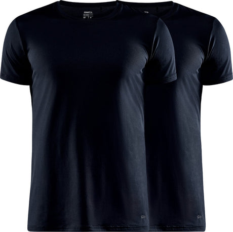 Craft core dry tee multi 2-pack m heren thermoshirt - zwart xl