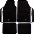 Sparco automatten universeel set van 4 - stof - zwart met grijs
