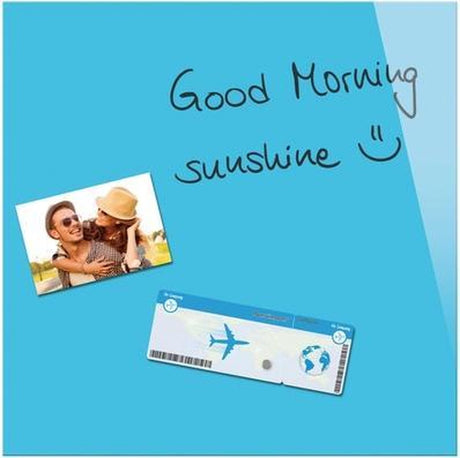 Sigel glasmagneetbord be!board 45x45cm blauw