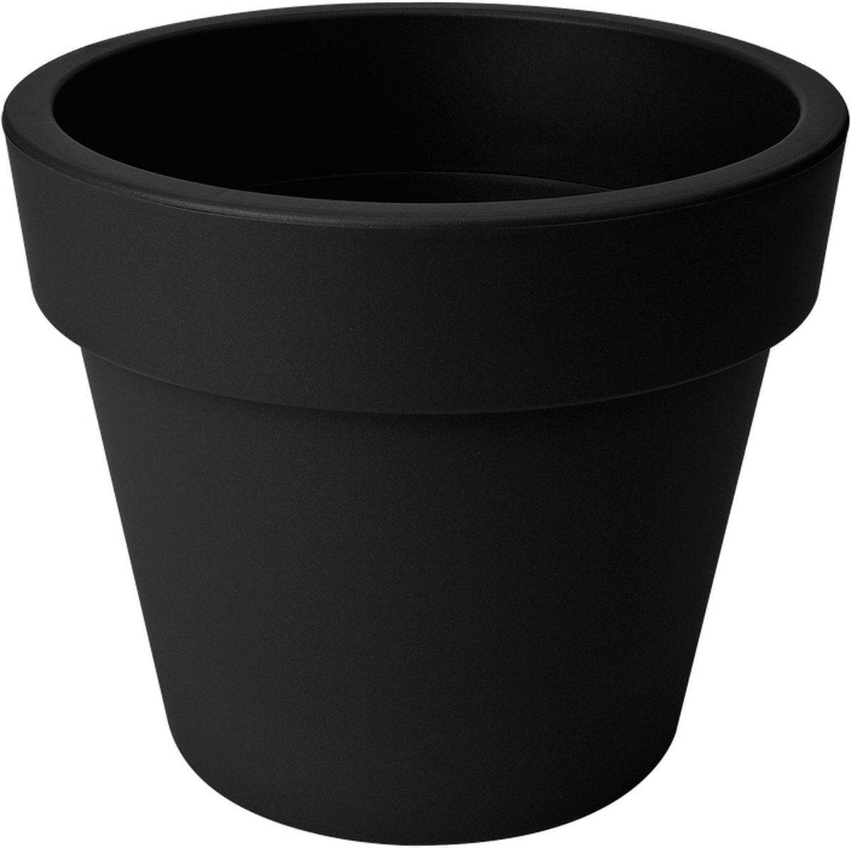 Elho green basics top planter 47 - bloempot voor buiten - ø 47.0 x h 40.0 cm - living black