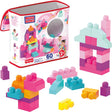 Mega bloks grote bouwtas - bouwset met 60 grote bouwblokken