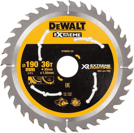Dewalt black decker de walt cirkelzaagbladen 190mm 30mm 36t csb (prijs per stuk)