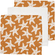 Swimwear swim essentials hydrofiele monddoekjes met zeesterrenprint - hydrofiele doeken - set 3 stuks - 25x25 cm