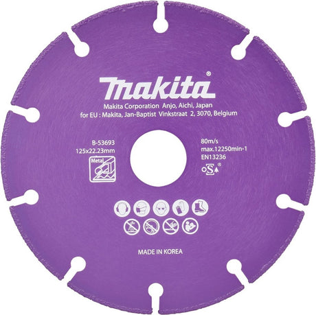 Makita toebehoren - diamantschijf voor metaal 125x22,2 mm b-53693