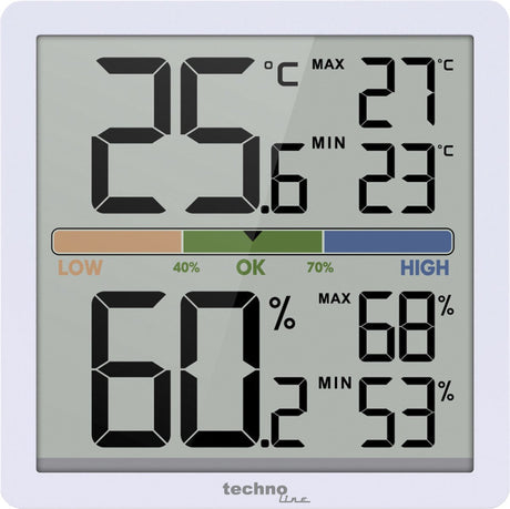 Technoline thermometer ws 9472 70 x 70 x 20mm wit