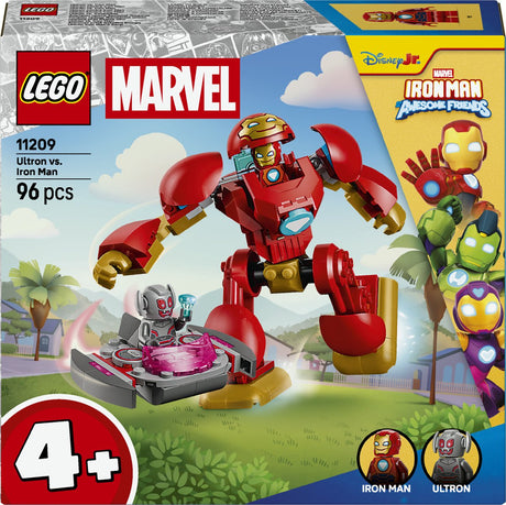 Lego ǀ marvel iron man en zijn fantastische vriendjes ultron tegen iron man bouwpakket 11209