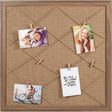 Walther memobord solid - formaat 60x60 cm - bruin 60 cm