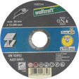 Wolfcraft - doorslijpschijf voor metaal 115mm - extra dun 1mm - 1683999