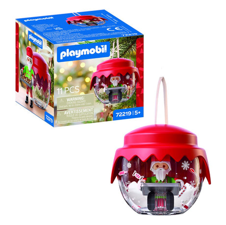 Playmobil | christmas | kerstbal: bakker | feestelijke verzamelbal met kerstman bakaccessoires | voor kinderen vanaf 5 jaar | 72219