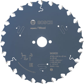 Bosch cirkelzaagblad - expert wood - 165 x 20 x 2,6 mm - t24 - 2608644022