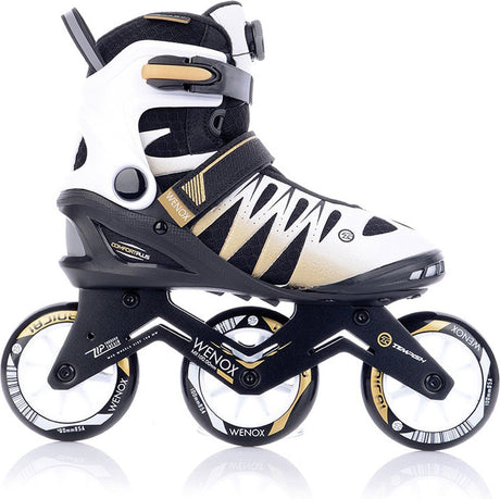 Tempish - wenox top 100 - skeelers - inline skates - dames - wit goud - high-speed 100mm wielen comfort fit - maat 42