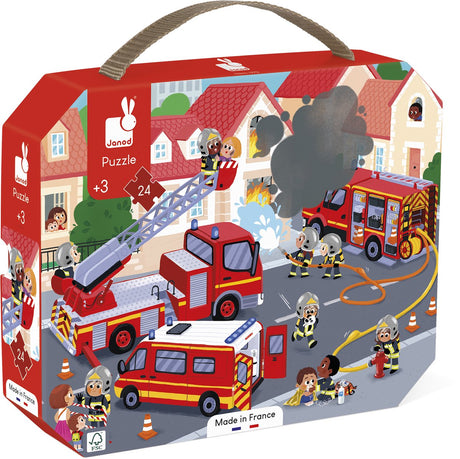 Janod - puzzel - de brandweer