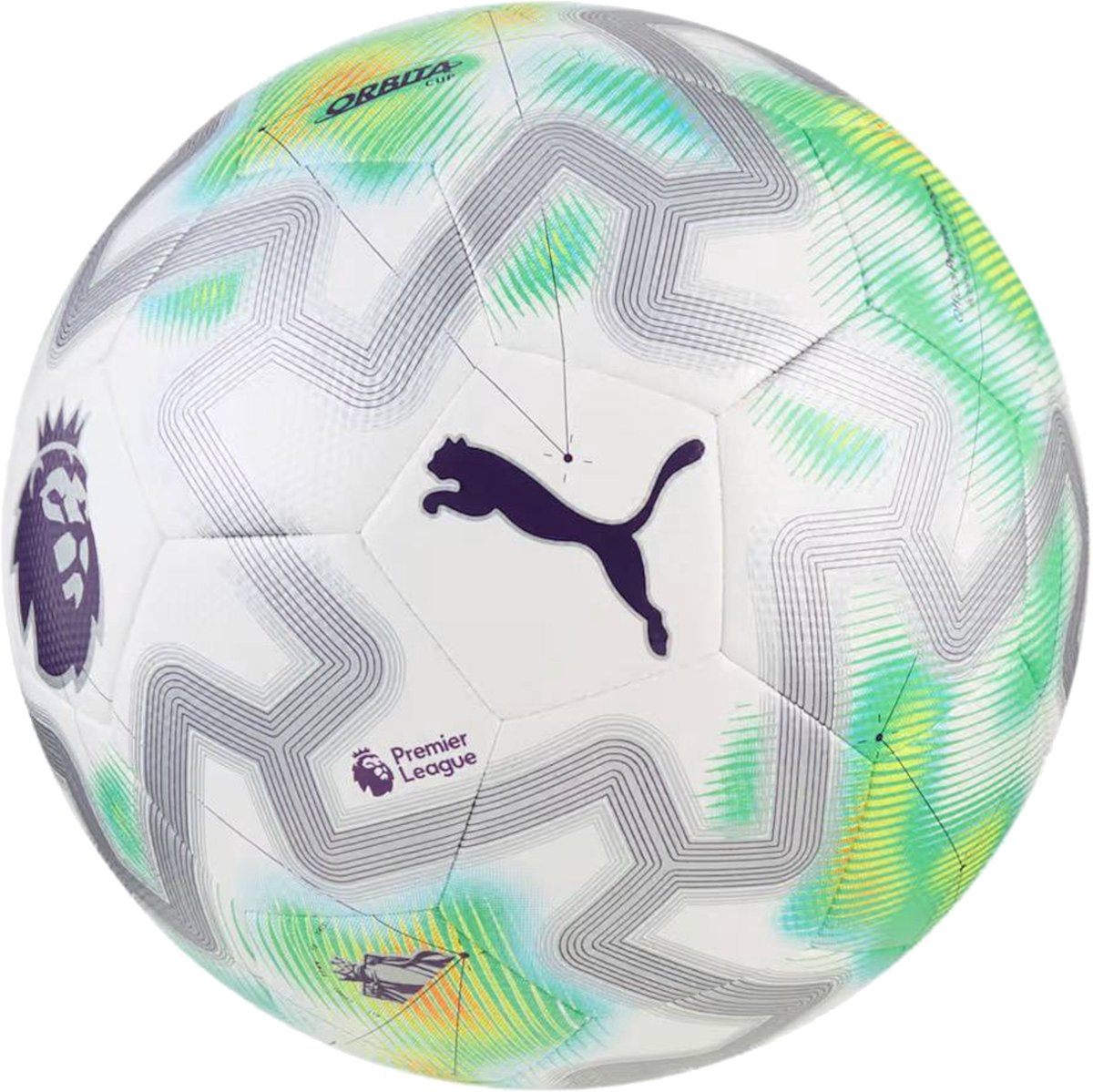 Puma orbita cup premier league ball, unisex, wit, bal naar voetbal, maat: 3