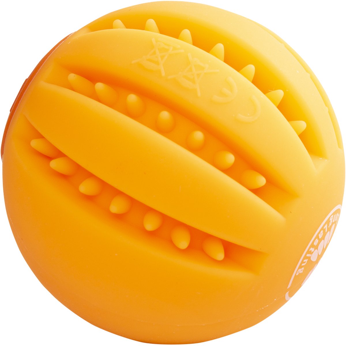 Duvo plus - speelgoed voor dieren - hond - led flash ball 6,4x6,4x6,4cm oranje - 1st one size