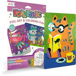Ooly - foil-tastic - foil art coloring set - meow moments - folie-knutselset
