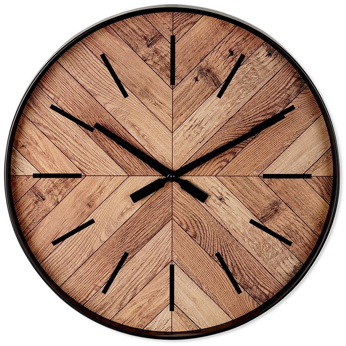Vilde - wandklok - 50 cm - zwart - stijlvolle design