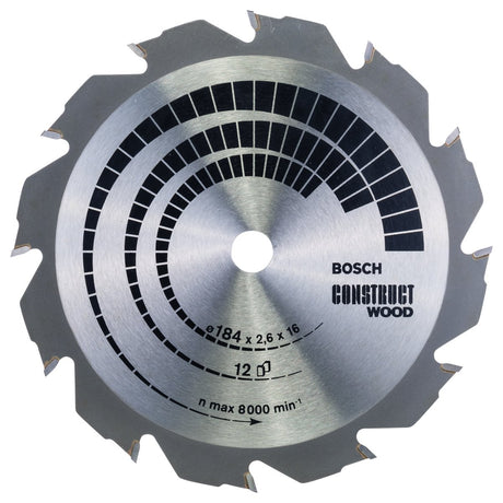 Bosch cirkzb constr. wood 184x16x2,6 12t fwf