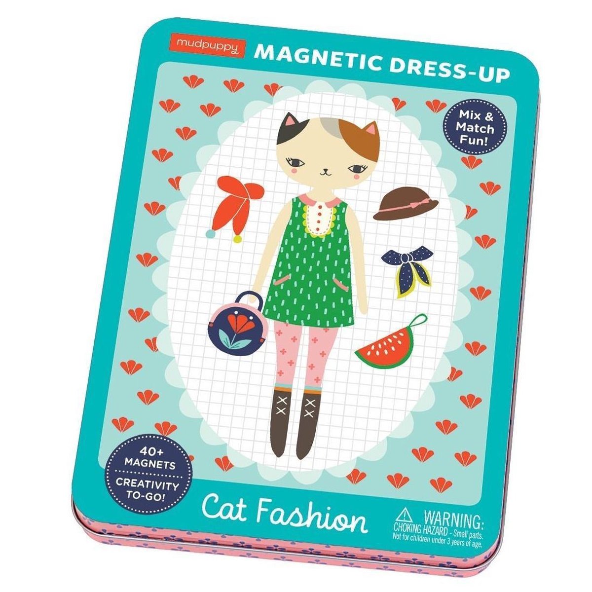 Mudpuppy magneetboek dress up cat fashion