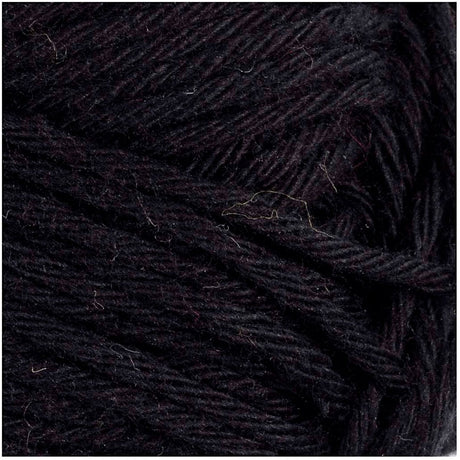 Creativ company katoengaren afm 8 8 l: 80-85 m zwart - 50gr.