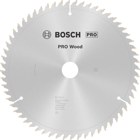 Bosch pro wood cirkelzaagblad, 254 x 2 x 30 mm