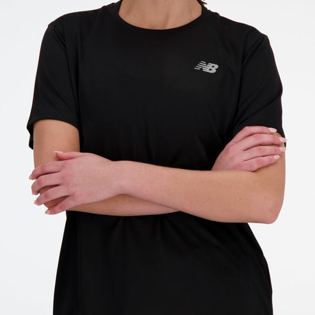 New balance sport essential t-shirt dames sportshirt - black