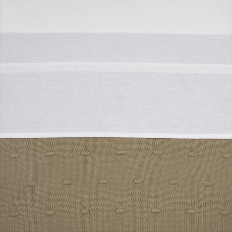 Meyco baby lace ledikant laken - white - 100x150cm - 0.3 tog