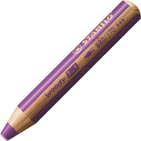 Stabilo woody 3 in 1 - multitalent potlood - paars - per stuk