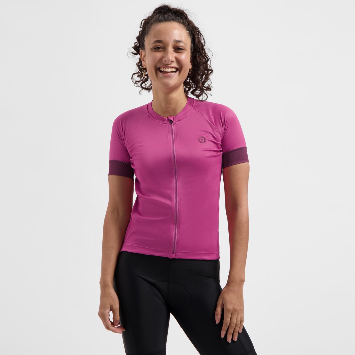 Rogelli modesta fietsshirt dames - korte mouwen - roze - xxl