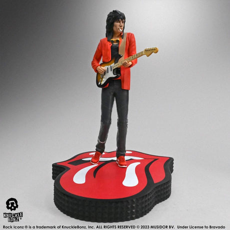 Knucklebonz the rolling stones rock iconz statue ronnie wood (tattoo you tour 1981) 22 cm beeld