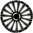 Carpoint wieldoppen le mans pro 14 inch abs zwart zilver set van 4