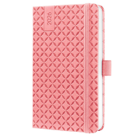 Sigel weekagenda flair 2026 formaat a6 rose pink hardcover