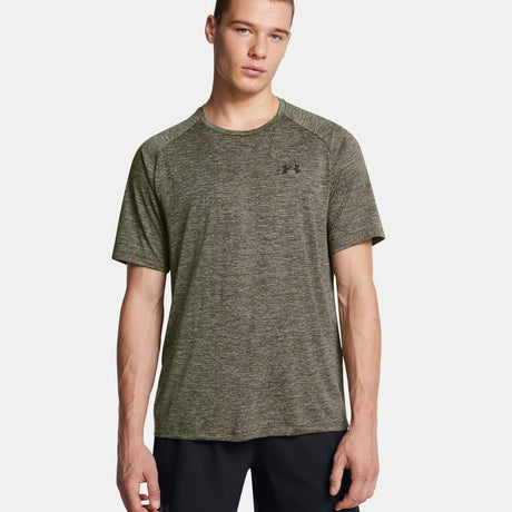 Under armour ua tech 2.0 ss tee-grn heren sportshirt - marine od groen - zwart m