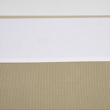 Meyco baby bies wieglaken - sand - 75x100cm - 0.3 tog