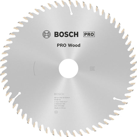 Bosch cirkelzaagblad optiline wood 210 x 30 x 2,8 mm, 60