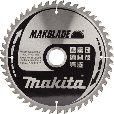 Makita b-08969 afkortzaagblad hout | makblade | 216 x 30 mm | 48-tands