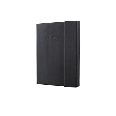 Sigel notitieboek conceptum pure a5 zwart hardcover 194 pagina's 80 grams ruit met magneetsluiting
