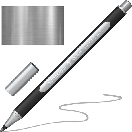 Schneider schrijfwaren schneider metallic liner - paint-it 020 - 1-2mm - zilver metallic - s-ml02001007