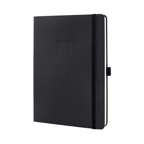 Sigel - notitieboek - tablet formaat - conceptum pure - zwart - hardcover - lijn - si-co118