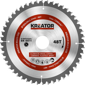 Kreator krt020503 zaagblad hout - 185mm48t