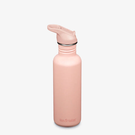 Klean kanteen classic single wall 800ml - flip sport cap peach parfait
