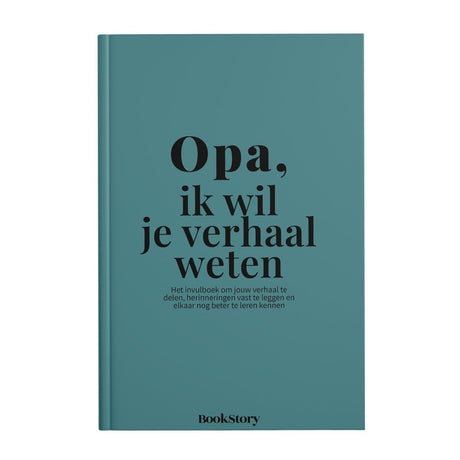 Bookstory ik wil je verhaal weten 4 - opa, ik wil je verhaal weten