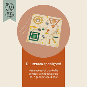 Trixie magnetisch doolhof - houten speelgoed - voor kinderen - gezelschapsspel vanaf 2 jaar - stimuleert ontwikkeling