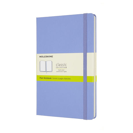 Moleskine classic notitieboek - large - hardcover - blanco - hortensia blauw